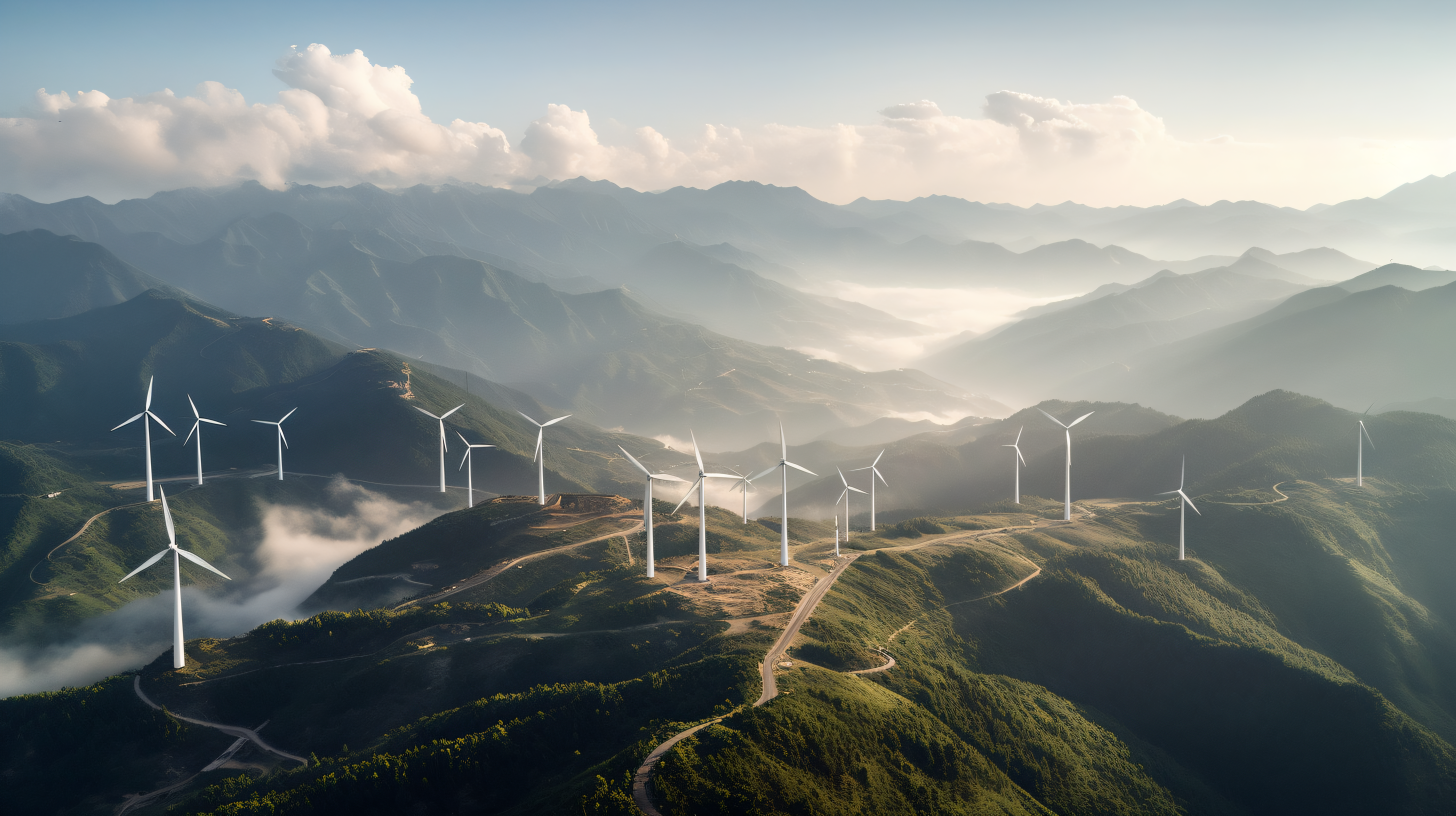 千库网_中国高山上的风力发电机群高空拍摄 _摄影图编号3968372.png